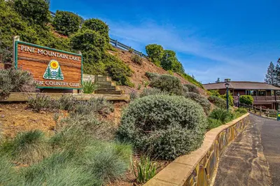 a sign for the entrance to the pine mountain be continued at Pine Mountain Magic in Groveland