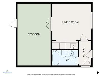 a floor plan of a small house at Yosemite Foothill Retreat in Coarsegold