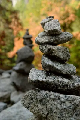 a pile of rocks stacked on top of each other at Yosemite Foothill Retreat - Private Guest Suite #2 in Coarsegold