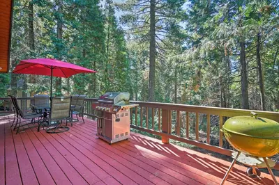 Gallery image of Camp Connell Cabin with Deck in Big Trees Village! in Camp Connell