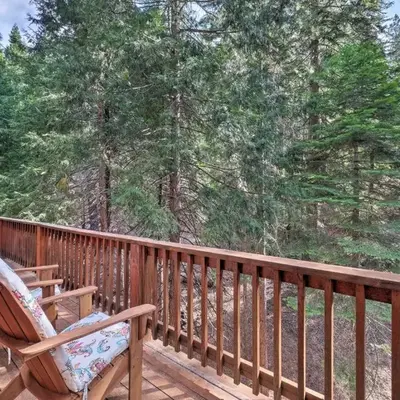 Walk to Big Trees State Park Cabin with Deck!