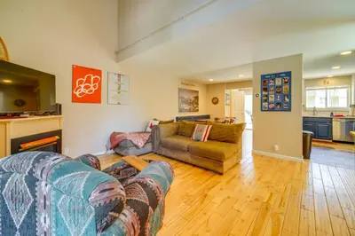 a living room with two couches and a couch at Incline Village Retreat Near Skiing and Beaches in Incline Village