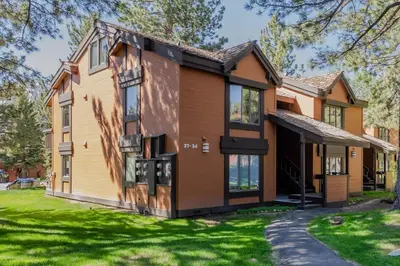 a house with a brown at Snowcreek I 33 in Mammoth Lakes