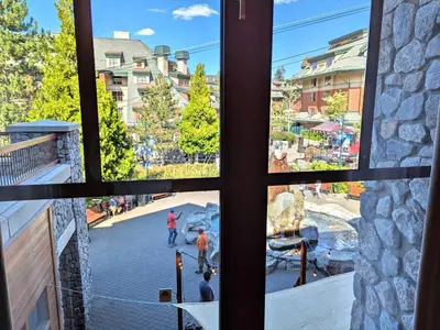 a view of a city from a window at Marriott Grand Res Q1 #3256 in South Lake Tahoe