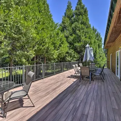 Secluded Camp Connell Home with Deck and Fireplace!