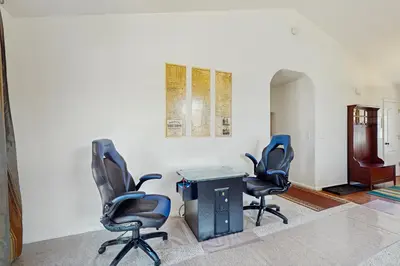 two chairs and a desk in a room at Life on Mt Olympia in South Lake Tahoe
