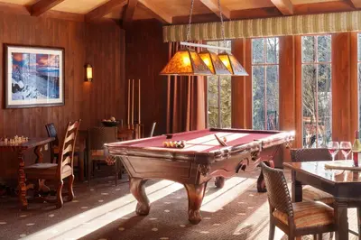 a billiard room with a pool table in it at Hyatt Vacation Club at High Sierra Lodge in Incline Village