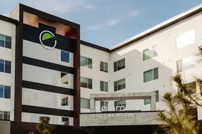 a rendering of the front of a building at Element Reno Experience District in Reno