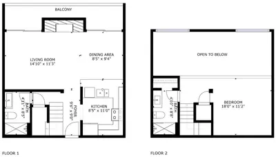 a floor plan of a house at Walk to Canyon Lodge! Ski back! Modern Space in Mammoth Lakes