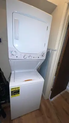 a white refrigerator with its door open in a room at Life's Better The Milky Way condo in Stateline