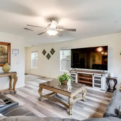 Pool Table and Patio! Spacious Merced Getaway