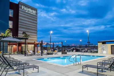 a pool at the fairfield inn and suites at Fairfield by Marriott Inn & Suites Stockton Lathrop in Lathrop