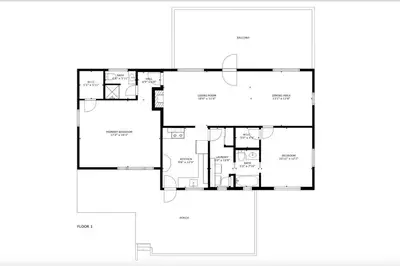 a floor plan of a house with at Harte's Desire Cabin - Lake, A/C, Arcade + in Twain Harte